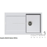 Гранітна кухонна мийка Fabiano Quadro 86х50 (кольори в асортименті)