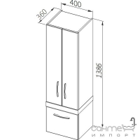 Шкафчик высокий Aquaform Merida 0415-293X51