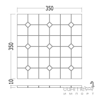 Плитка для підлоги DEVON&DEVON ELITE 3 (black marquinha - crema marfil) ddelite3mne-cm