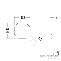 Плитка для підлоги DEVON&DEVON HERITAGE 10x10 ottagono (grey) de01otgr