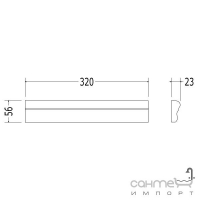 Плитка керамічна рамка - фриз DEVON&DEVON LAMBRIS Frame 1 (white) cglamc1wh