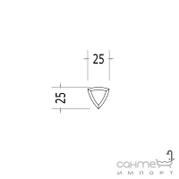 Плитка керамическая окантовка соединения для уголка DEVON&DEVON SIMPLY end piece for fitting (white) dcteanBi