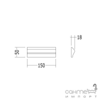Плитка керамічна рамка - фриз DEVON&DEVON SIMPLY frame (white) dc515cBi