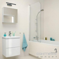 Шторка для ванны Cersanit Easy 70x140 прозрачное стекло Clean Pro