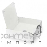 Раковина квадратна на стільницю Cipi Trabocchetto (зі змінною пластиною) (CP950/TB BIANCO)
