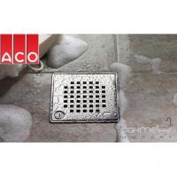Квадратная решётка душевого трапа из нержавеющей стали с замком ACO ShowerPoint в ассортименте