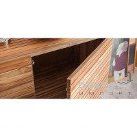 Консоль деревянная настенная с выдвижными кронштейнами Cipi Stripes Sospeso (CP800)  