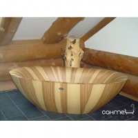 Отдельностоящая деревянная ванна Alegna Laguna Pearl small 190x95