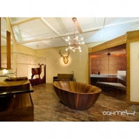 Отдельностоящая деревянная ванна Alegna Laguna Pearl 205x115