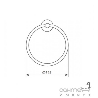 Кольцо для полотенец Bellosta Charlotte 01-0760 Хром