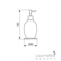 Дозатор для жидкого мыла настольный Bellosta Joconde 01-0854/1 Хром/Белая Керамика