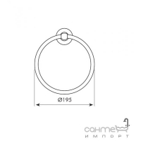 Кольцо для полотенец Bellosta Krocus 01-0360 Хром 