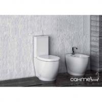 Підлоговий пристінний унітаз-моноблок Disegno Ceramica Weg (WG00XX0001), колір білий