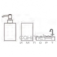 Набор для ванной комнаты (мыльница+стакан+дозатор) Glass Design Navy VetroFreddo NVSETPOХХ