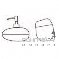 Набор для ванной комнаты (стакан+дозатор) Glass Design Glamour Alumix GLAMSETAХХ