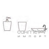 Набор для ванной комнаты (стакан+дозатор+мыльница) Glass Design Frozen VetroFreddo FROZSETPOХХ