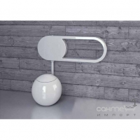Настінний зливний бачок з тримачем рушника Disegno Ceramica Sfera (SF016SX001), колір білий
