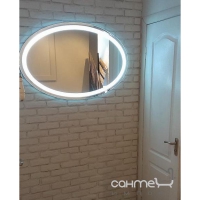 Овальное (круглое) зеркало с LED подсветкой Liberta Lacio 900x900