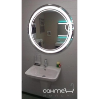 Овальное (круглое) зеркало с LED подсветкой Liberta Lima 800x800