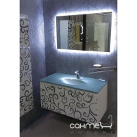 Прямоугольное зеркало с LED подсветкой Liberta Canzo 900x700