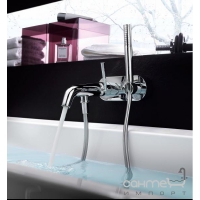 Смеситель для ванны со стены с душевым комплектом Nobili Rubinetterie Likid LK00110CR Хром