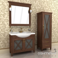 Зеркало для ванной комнаты Ваша Мебель Аква 107 бежевый