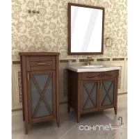 Зеркало для ванной комнаты Ваша Мебель Аква люкс 80 коричневый