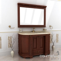 Зеркало для ванной комнаты Ваша Мебель Мрамор 145 бежевый
