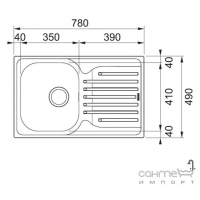 Кухонна мийка Franke Polar PXT 611-78 оборотна 101.0263.456 мікродекор