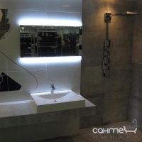 Зеркало для ванной комнаты с LED подсветкой Liberta Fiori 800x600 