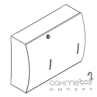Антивандальный комбинированный дозатор бумажных полотенец
и мыла Franke Stratos STRX601 (7612210006760)