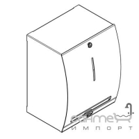 Сенсорный настенный дозатор бумажных полотенец для общественного санузла Franke Stratos STRX630 (7612210055553)