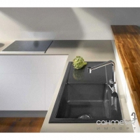 Керамічна кухонна мийка SystemCeram Mera 100SL AR (правостороння) спеціальні кольори