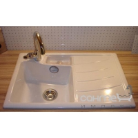 Керамічна кухонна мийка SystemCeram Vega 78 AL (лівостороння) стандартні кольори