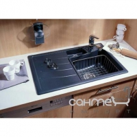 Керамическая кухонная мойка SystemCeram Vega 78 AL (левосторонняя) стандартные цвета