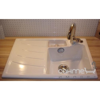 Керамічна кухонна мийка SystemCeram Vega 78 AR (правостороння) стандартні кольори