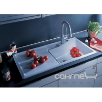 Керамическая кухонная мойка SystemCeram Vega 100 AL (левосторонняя) специальные цвета