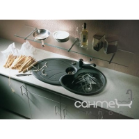Керамическая кухонная мойка SystemCeram Sigma 92 AR (правосторонняя) стандартные цвета