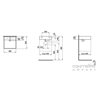 Мини-раковина без отверстия для перелива Laufen Kartell by Laufen 8.1533.1.400.1XX.1 (с покрытием LCC)