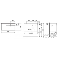 Раковина с отверстием для перелива Laufen Kartell by Laufen 8.1033.9.400.10X.1 (с покрытием LCC)