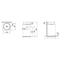 Раковина-чаша Laufen Kartell by Laufen 8.1233.1.020.112.1 (черный)