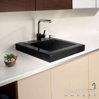 Керамическая кухонная мойка SystemCeram Quanto 60 Z 600 мм стандартные цвета