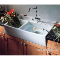 Керамічна кухонна мийка SystemCeram Centra 90 600 мм спеціальні кольори