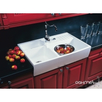 Керамическая кухонная мойка SystemCeram Centra 90 600 мм специальные цвета
