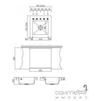 Керамическая кухонная мойка SystemCeram Quanto 60 Z 750 мм стандартные цвета