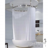 Шторка для ванни, текстиль Flaminia Fontana FNTD біла