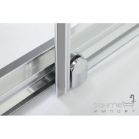 Дверь в нишу раздвижная двухстворчатая Sanplast D2/TX5-100-S sbCR профиль хром, матовое стекло