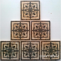Керамическая вставка для плитки Art Kerama Ренесанс 04 тако бежево-коричневий