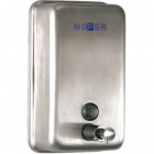 Дозатор для жидкого мыла настенный вертикальный Nofer 03001.S нержавеющая сталь