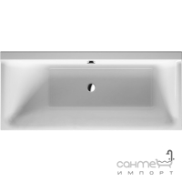 Ванна прямоугольная, встраиваемая или с панелями, с одним наклоном для спины слева Duravit P3 Comforts 700371